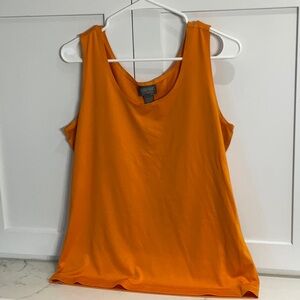 Women's Orange Sleeveless Top